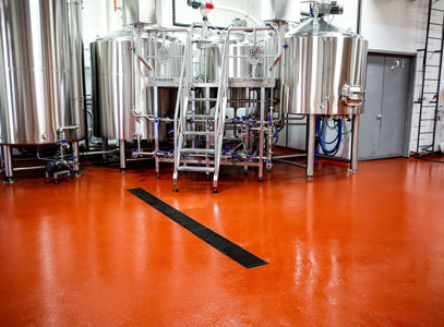 Наливна підлога для виробництва алкогольних та безалкогольних напоїв